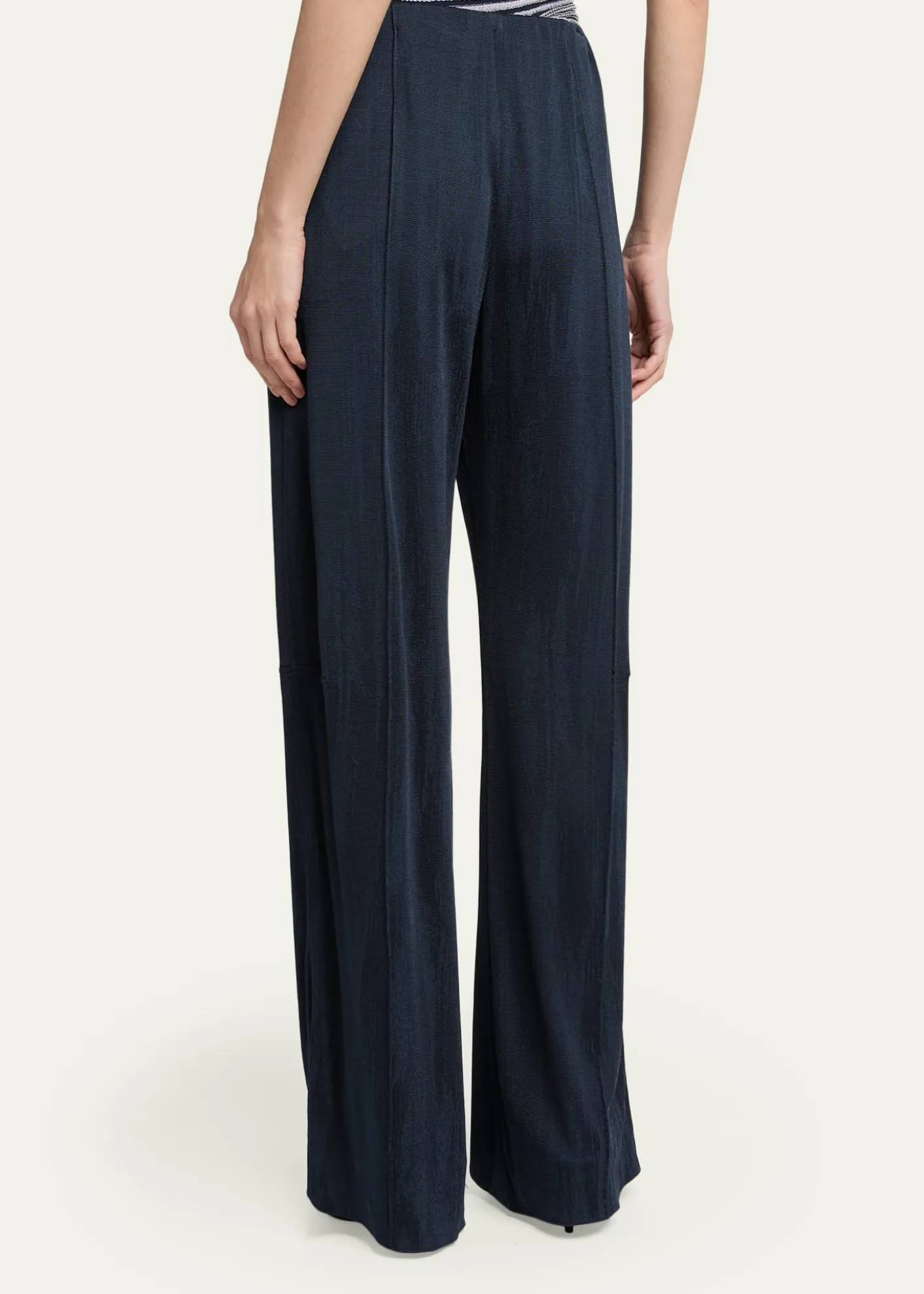 Giorgio ArmaniJacquard Jersey Straight-Leg Trousers