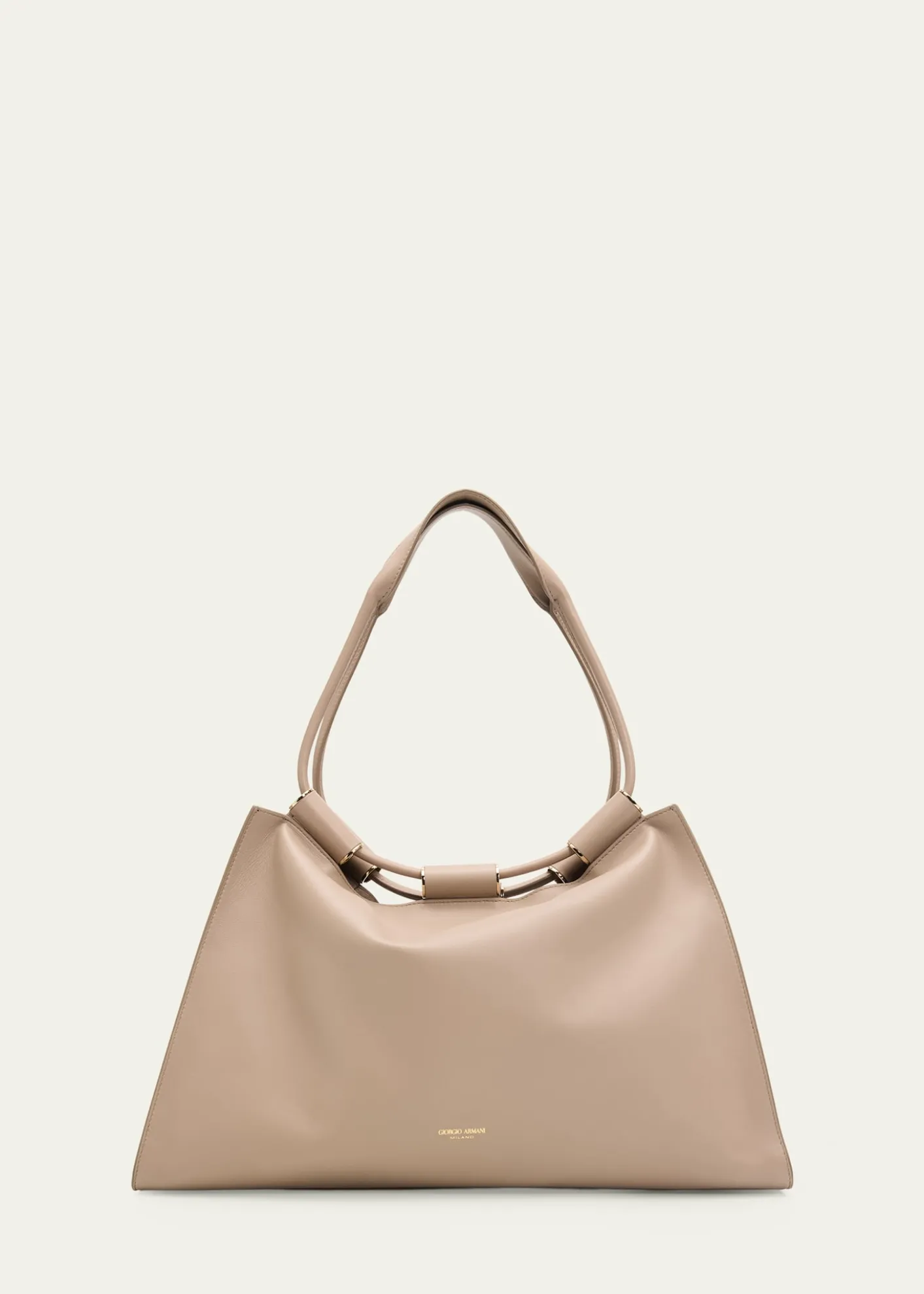 Giorgio ArmaniLamb Leather Shopper Shoulder Bag