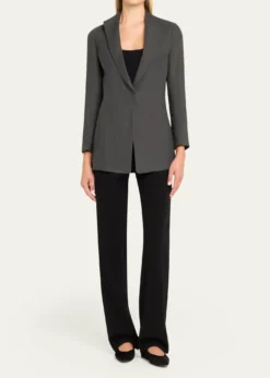 Giorgio ArmaniLinen Single-Breasted Blazer
