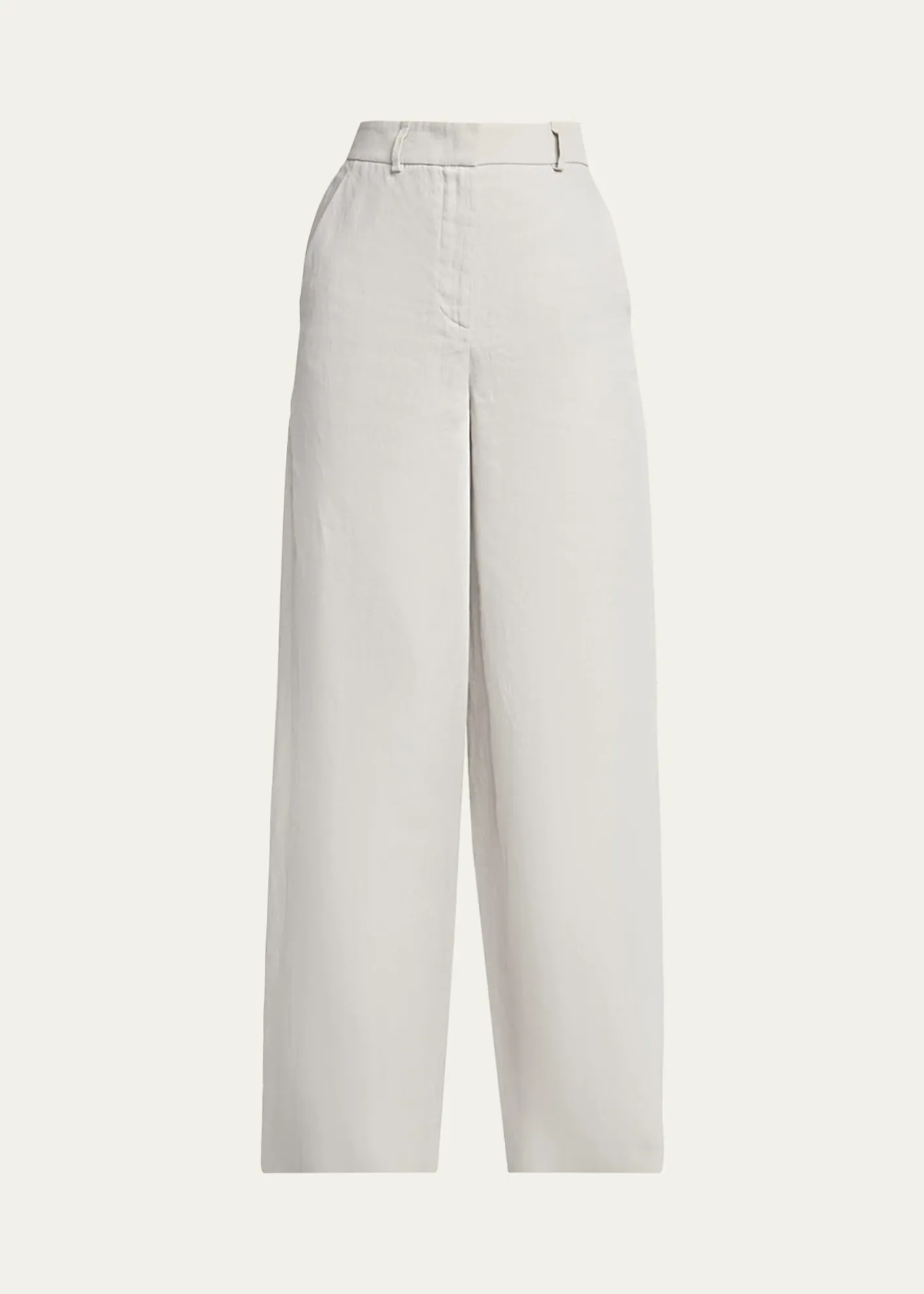Giorgio ArmaniLinen Straight-Leg Trousers