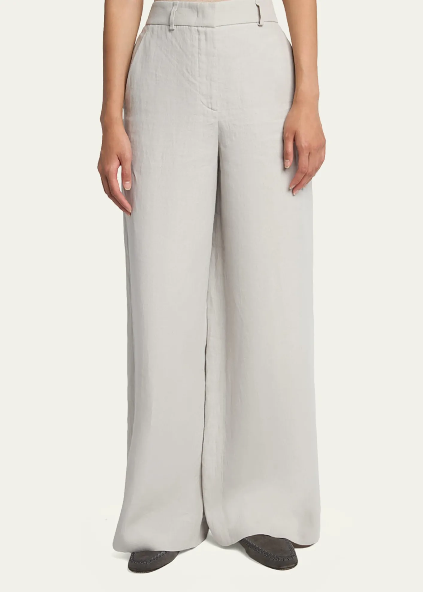 Giorgio ArmaniLinen Straight-Leg Trousers
