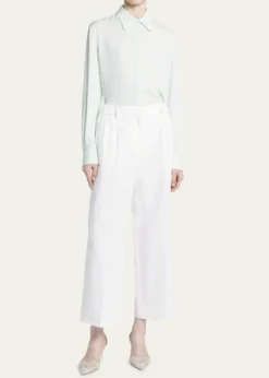Giorgio ArmaniLinen Straight-Leg Trousers