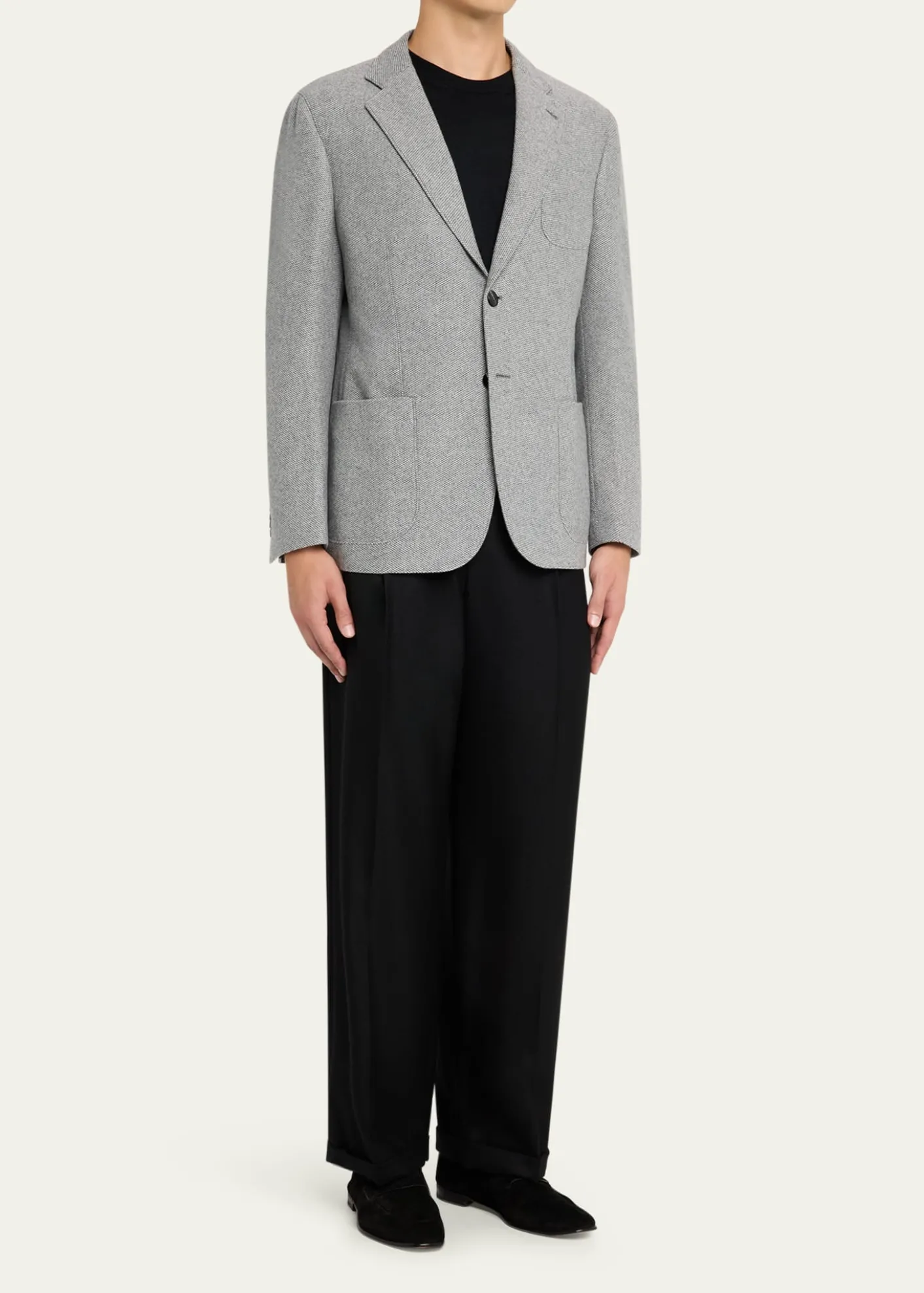 Giorgio ArmaniMen's Birdseye Cashmere Single-Breasted Blazer