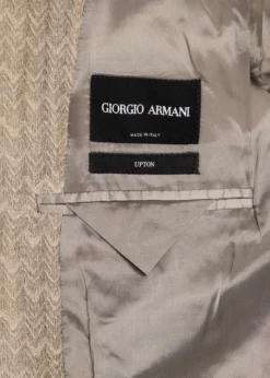 Giorgio ArmaniMen's Cashmere-Silk Deconstructed Chevron Blazer