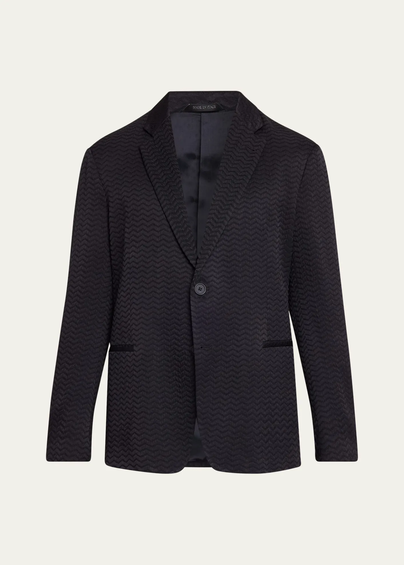 Giorgio ArmaniMen's Chevron Silk and Wool Sport Coat