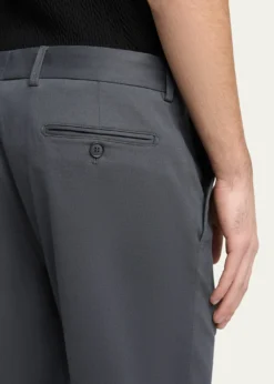 Giorgio ArmaniMen's Cotton and Cashmere Slim Flat-Front Trousers