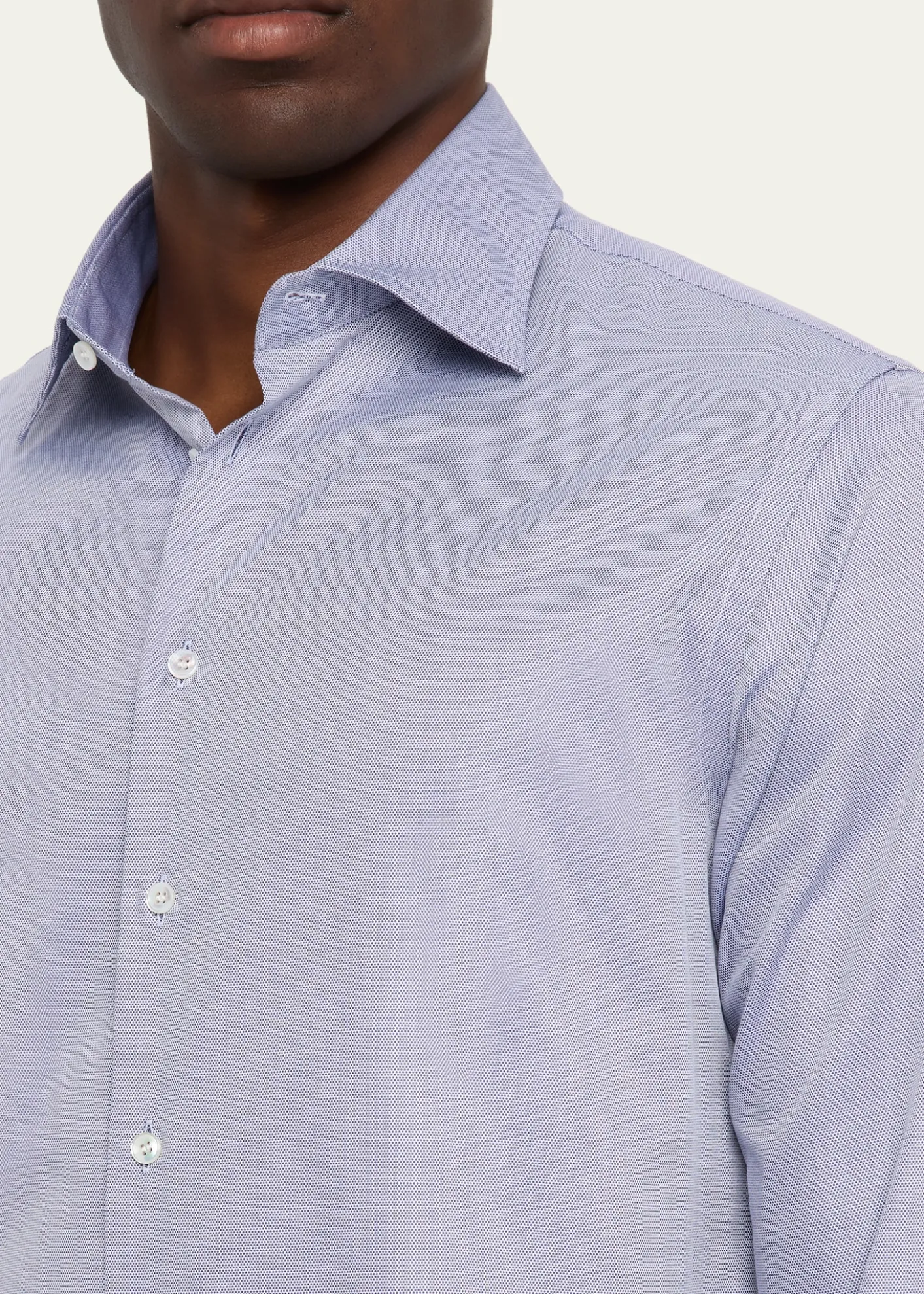 Giorgio ArmaniMen's Cotton Micro-Dot Dress Shirt