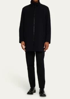 Giorgio ArmaniMen's Crepe Wool Topcoat