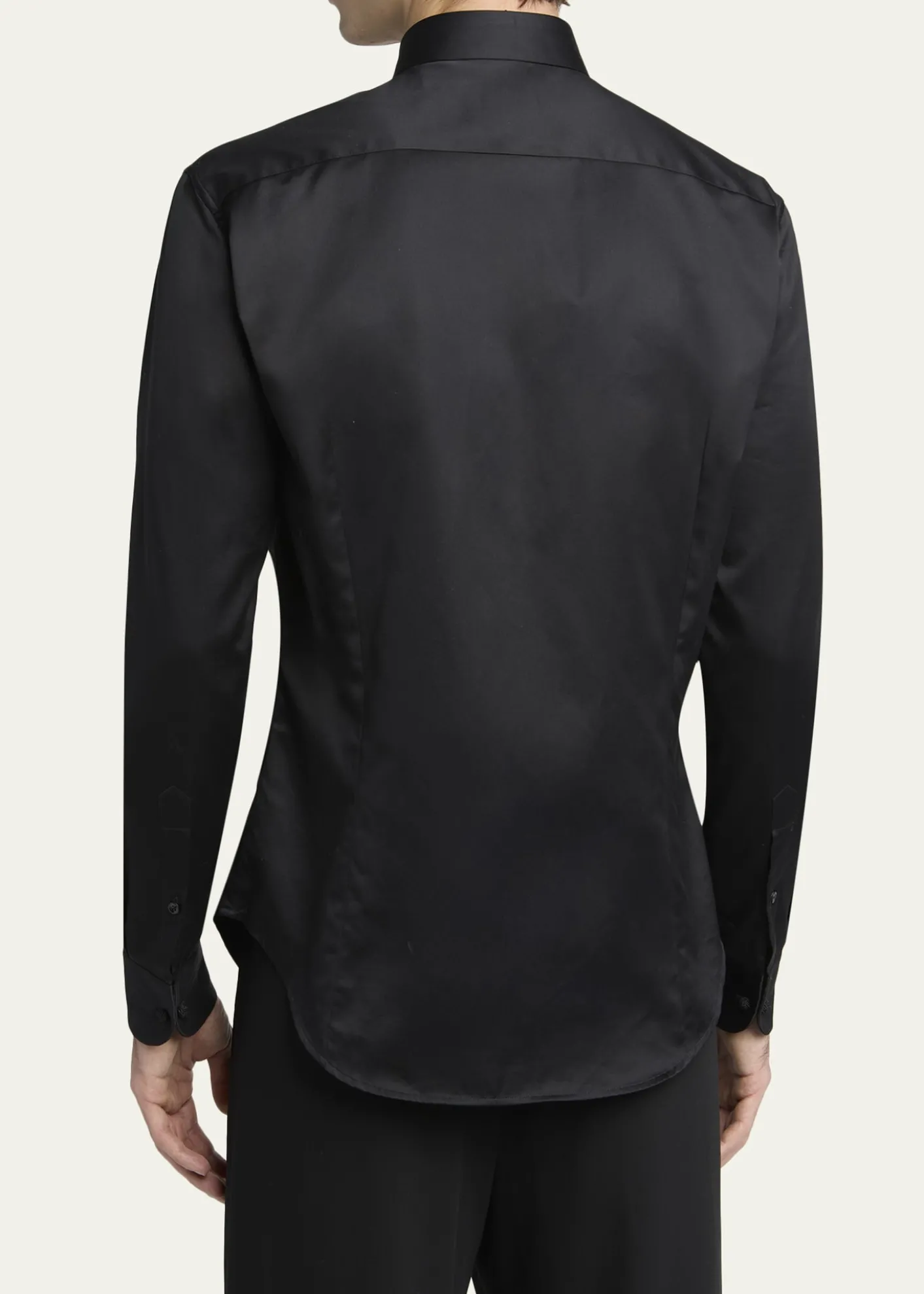 Giorgio ArmaniMen's Crystal Bib Front Cotton Dress Shirt