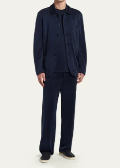 Giorgio ArmaniMen's Cupro Blend Patch-Pocket Blazer
