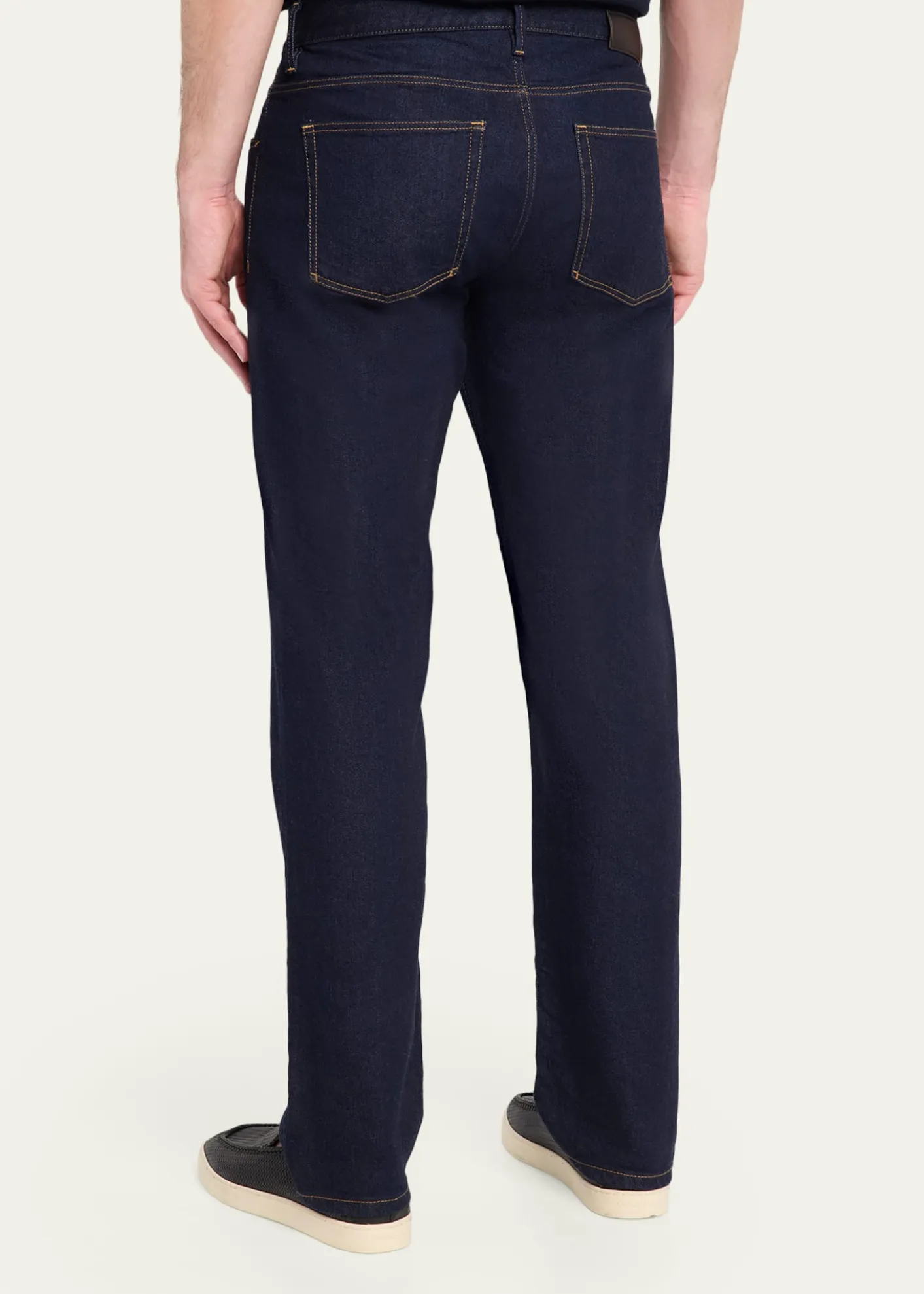 Giorgio ArmaniMen's Dark-Wash Denim Straight-Leg Jeans