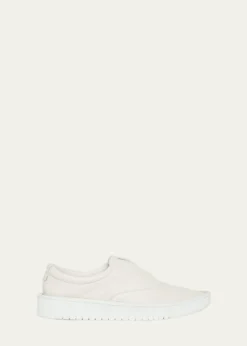 Giorgio ArmaniMen's Deerskin Slip-On Sneakers