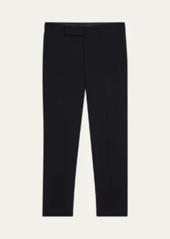 Giorgio ArmaniMen's Flat-Front Creased Trousers