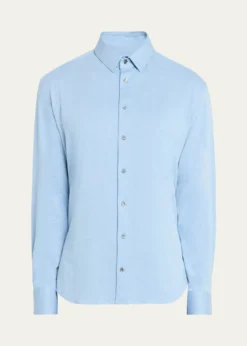 Giorgio ArmaniMen's Flex Tortona Cotton Jersey Sport Shirt