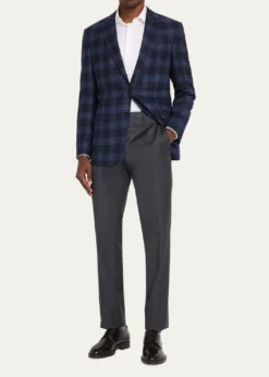 Giorgio ArmaniMen's Glen Plaid Single-Breasted Sport Coat