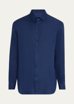 Giorgio ArmaniMen's Linen Classic-Fit Sport Shirt