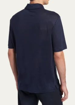 Giorgio ArmaniMen's Linen Classic-Fit Polo Shirt