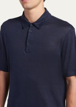 Giorgio ArmaniMen's Linen Classic-Fit Polo Shirt