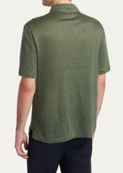 Giorgio ArmaniMen's Linen Classic-Fit Polo Shirt