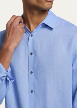 Giorgio ArmaniMen's Linen Classic-Fit Sport Shirt