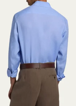 Giorgio ArmaniMen's Linen Classic-Fit Sport Shirt