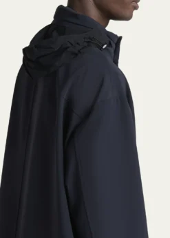 Giorgio ArmaniMen's Nylon Stretch Caban Coat