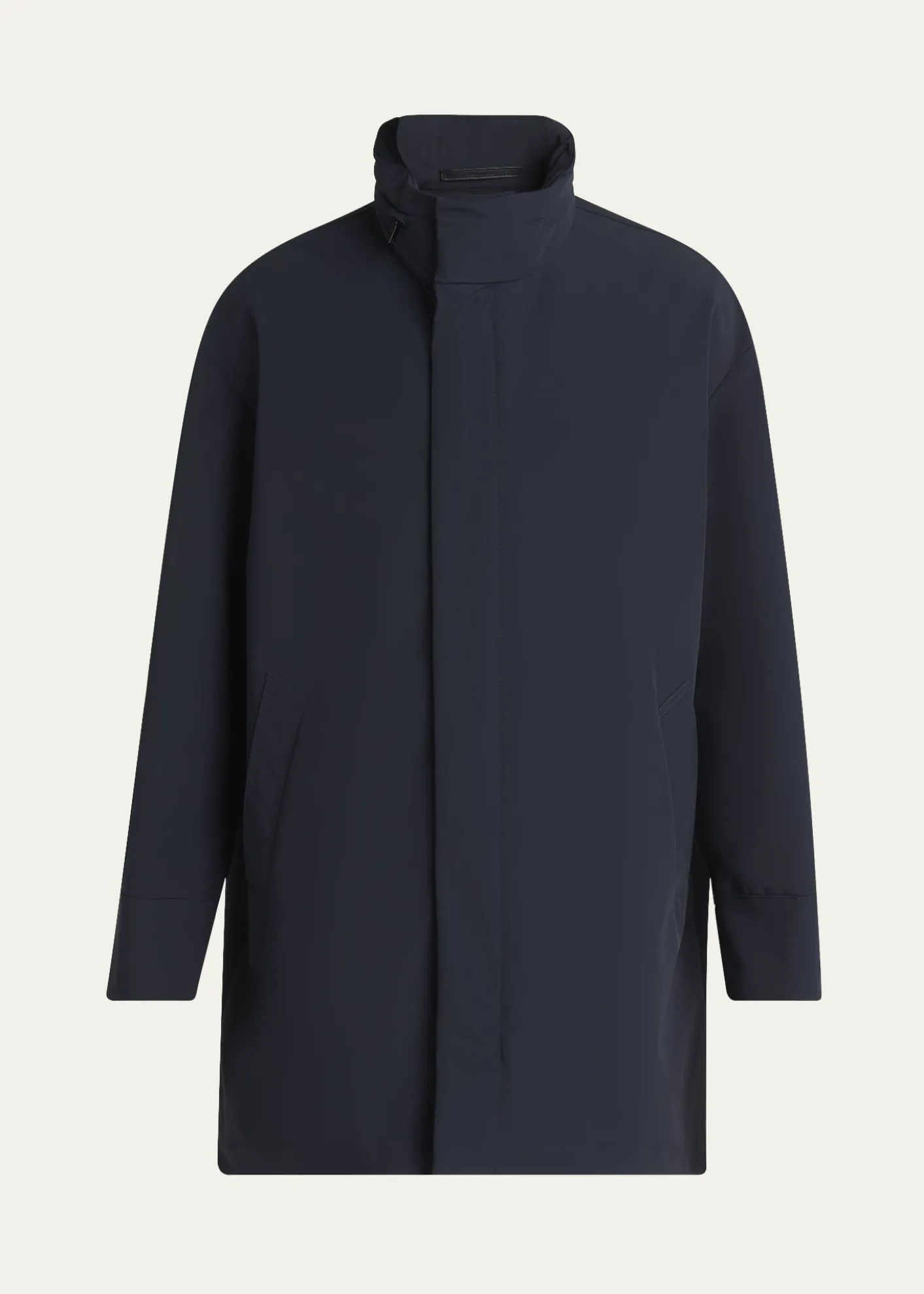 Giorgio ArmaniMen's Nylon Stretch Caban Coat