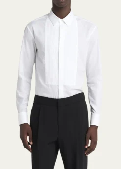 Giorgio ArmaniMen's Pleated Bib Tuxedo Shirt