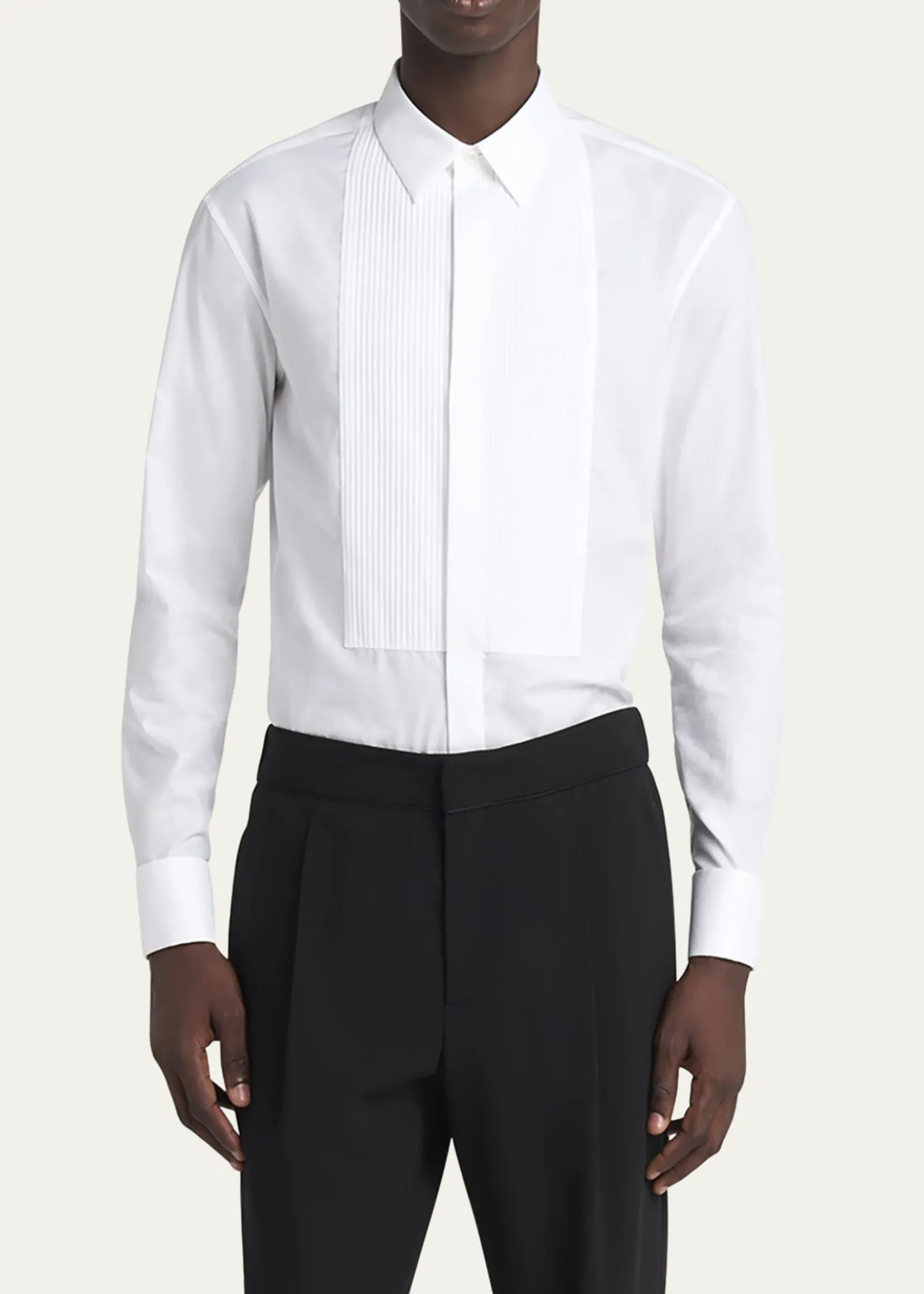 Giorgio ArmaniMen's Pleated Bib Tuxedo Shirt