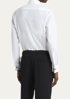 Giorgio ArmaniMen's Pleated Bib Tuxedo Shirt