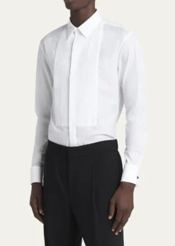 Giorgio ArmaniMen's Pleated Bib Tuxedo Shirt