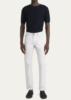 Giorgio ArmaniMen's 5-Pocket Stretch Cotton Pants