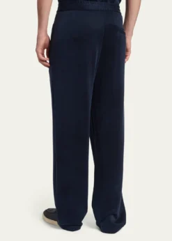 Giorgio ArmaniMen's Relaxed-Fit Cupro Trousers