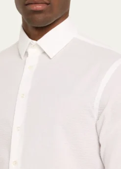 Giorgio ArmaniMen's Seersucker Sport Shirt