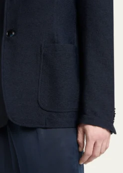 Giorgio ArmaniMen's Seersucker Patch-Pocket Blazer