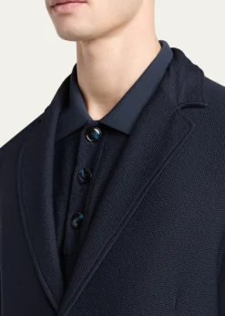 Giorgio ArmaniMen's Seersucker Patch-Pocket Blazer