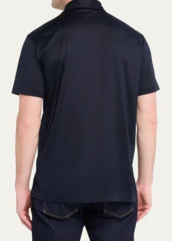 Giorgio ArmaniMen's Silk and Cotton Polo Shirt