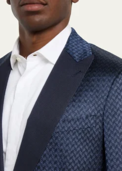 Giorgio ArmaniMen's Silk Jacquard Blazer