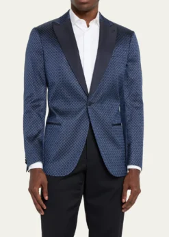 Giorgio ArmaniMen's Silk Jacquard Blazer