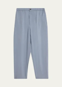 Giorgio ArmaniMen's Silk Wide-Leg Trousers