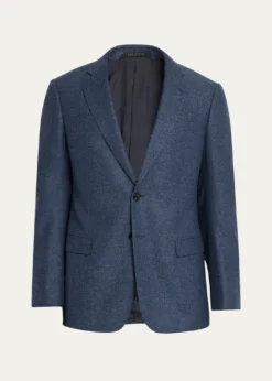 Giorgio ArmaniMen's Soft Line Chevron Single-Breasted Sport Coat