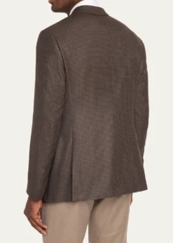 Giorgio ArmaniMen's Soft Line Houndstooth Single-Breasted Sport Coat