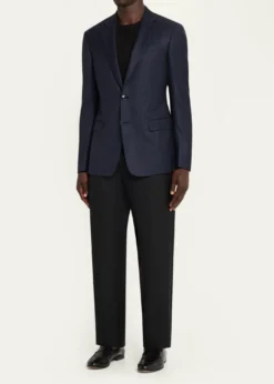 Giorgio ArmaniMen's Soft Prince of Wales Single-Breasted Sport Coat