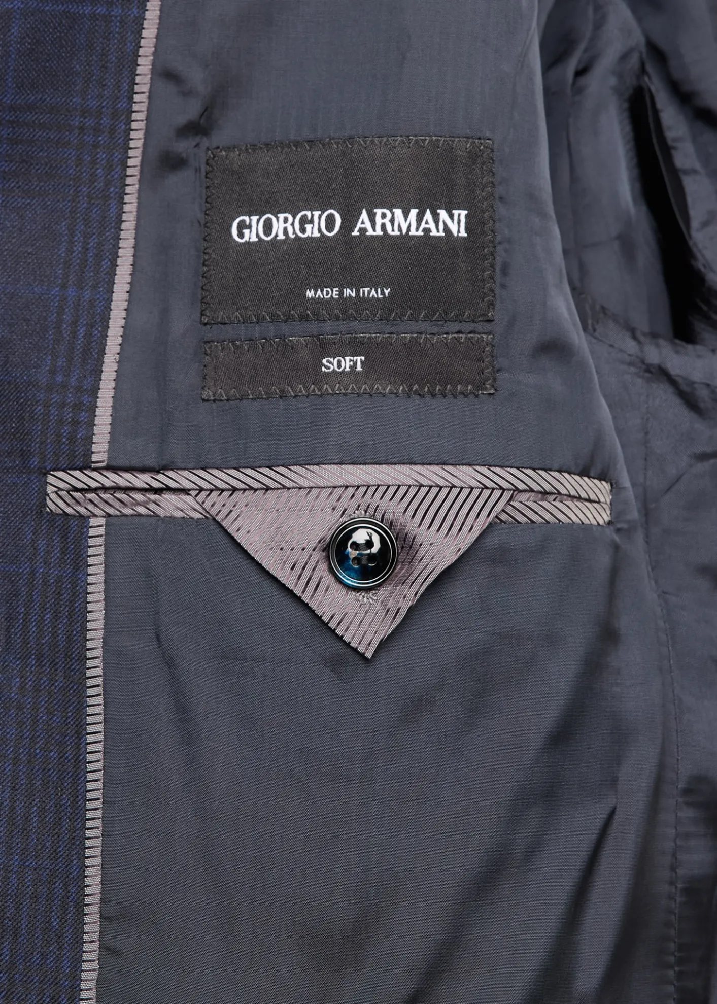 Giorgio ArmaniMen's Soft Prince of Wales Single-Breasted Sport Coat