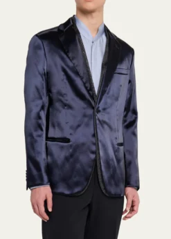 Giorgio ArmaniMen's Soho Rhinestone-Trim Tuxedo Jacket
