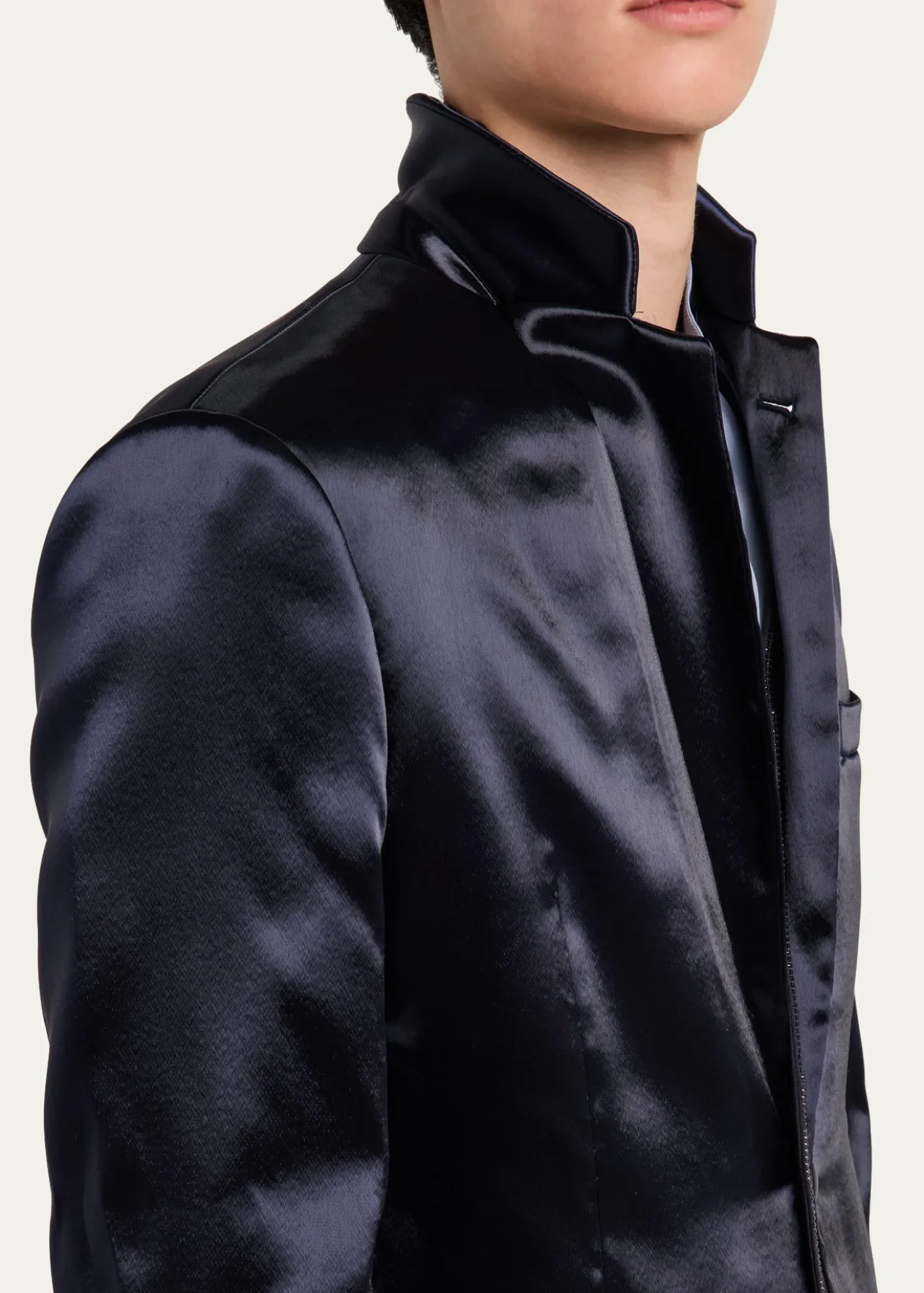 Giorgio ArmaniMen's Soho Rhinestone-Trim Tuxedo Jacket