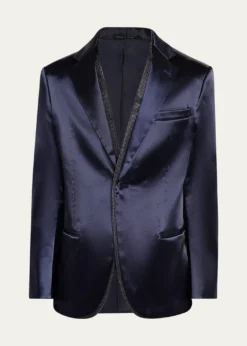 Giorgio ArmaniMen's Soho Rhinestone-Trim Tuxedo Jacket