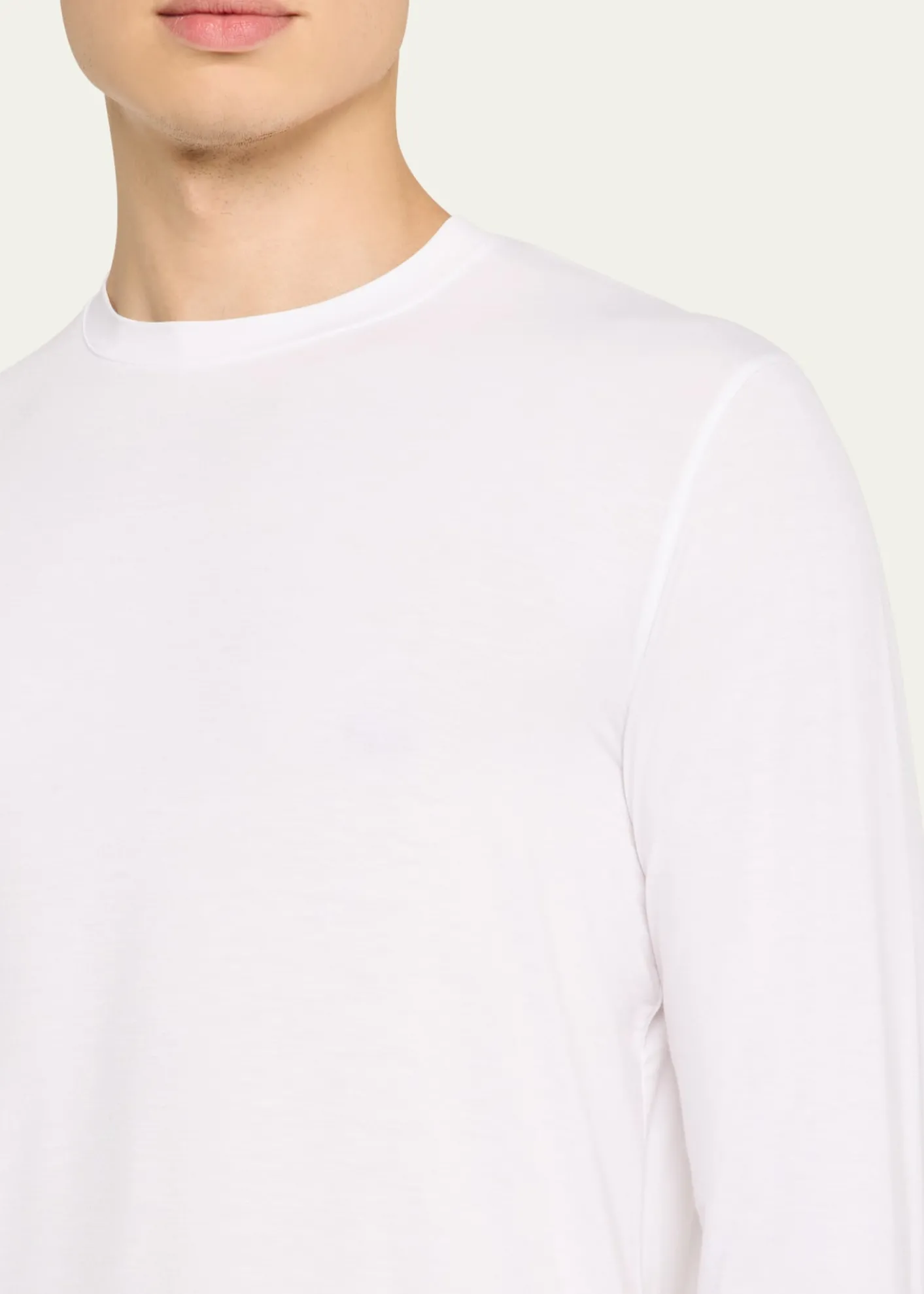 Giorgio ArmaniMen's Solid Cotton T-Shirt
