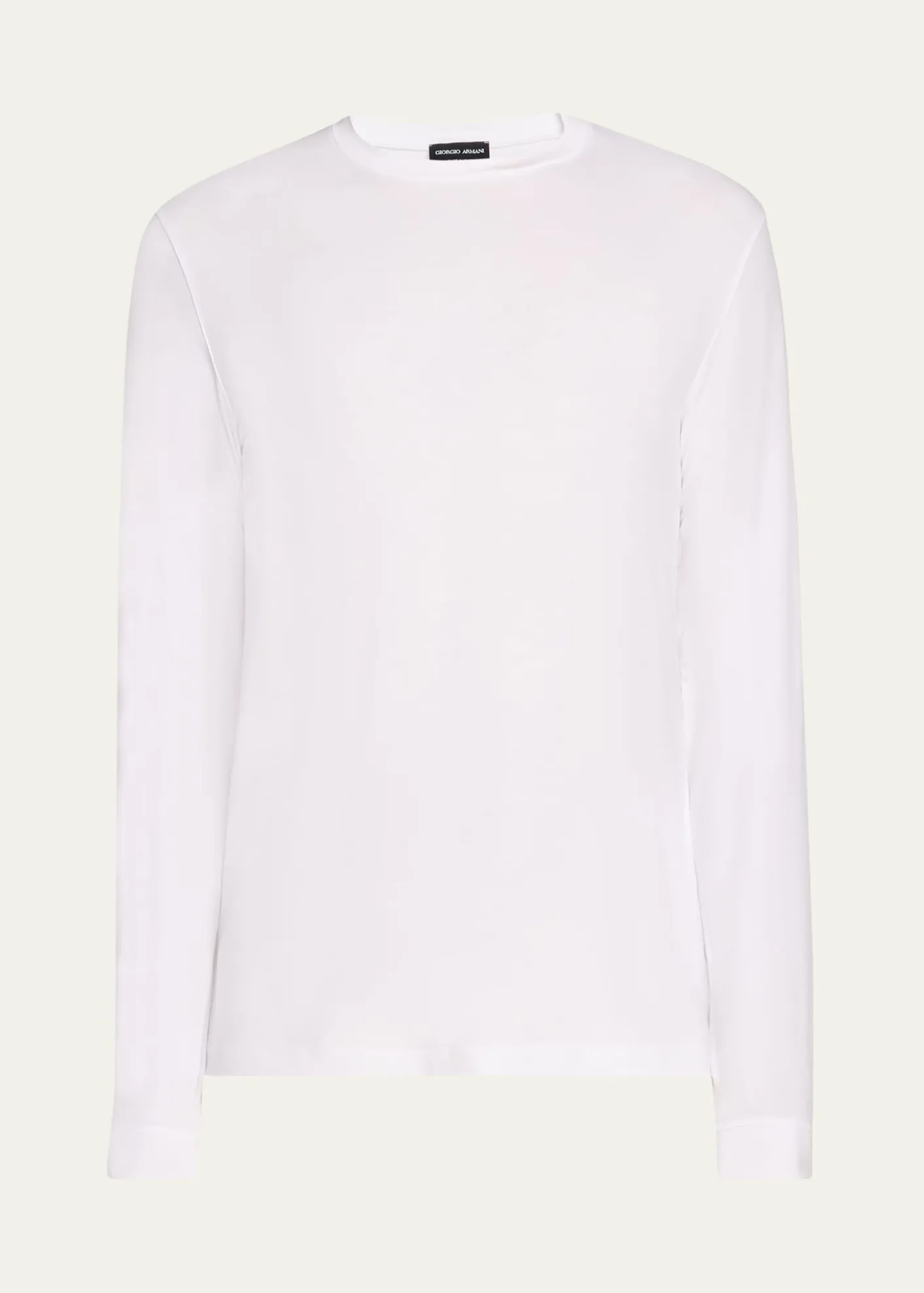 Giorgio ArmaniMen's Solid Cotton T-Shirt