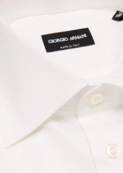 Giorgio ArmaniMen's Solid Cotton Dress Shirt